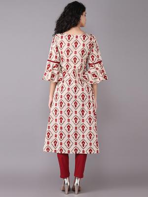 Crop top pant with printed shrug set - 15731811 - Standard Image - 3