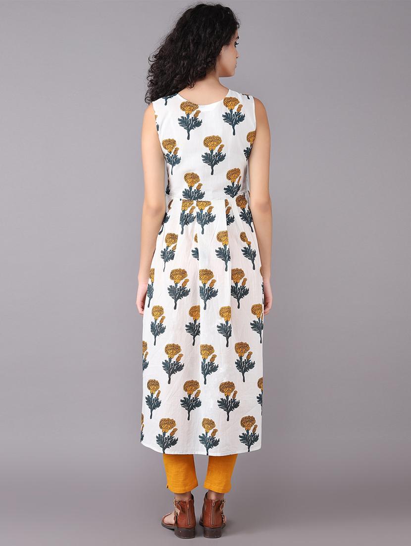 printed high-low kurta pant set - 15731812 - Zoom Image - 3