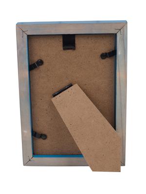 Blue Wooden 4X6 Photo Frame - 15731846 - Standard Image - 3