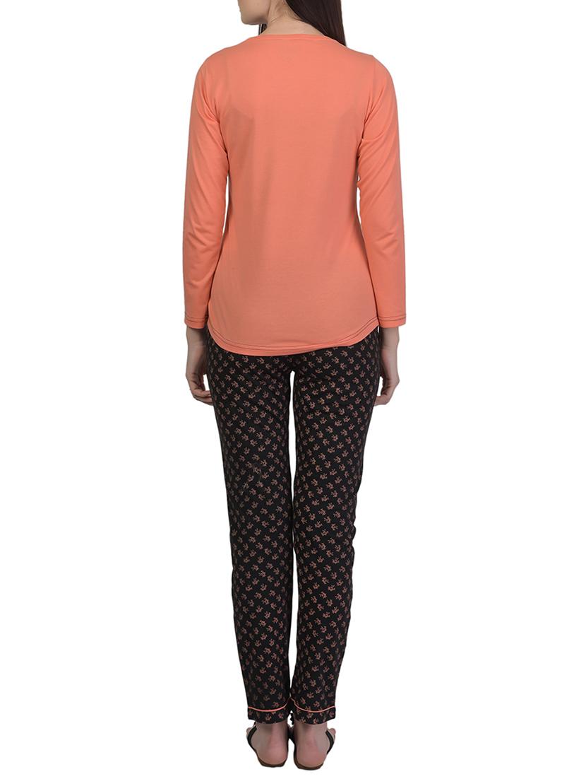 printed nightwear pajama set - 15732996 - Zoom Image - 3
