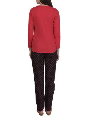 printed nightwear pajama set - 15732997 - Standard Image - 3