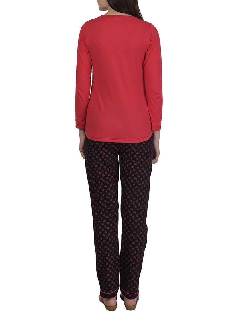 printed nightwear pajama set - 15732997 - Zoom Image - 3