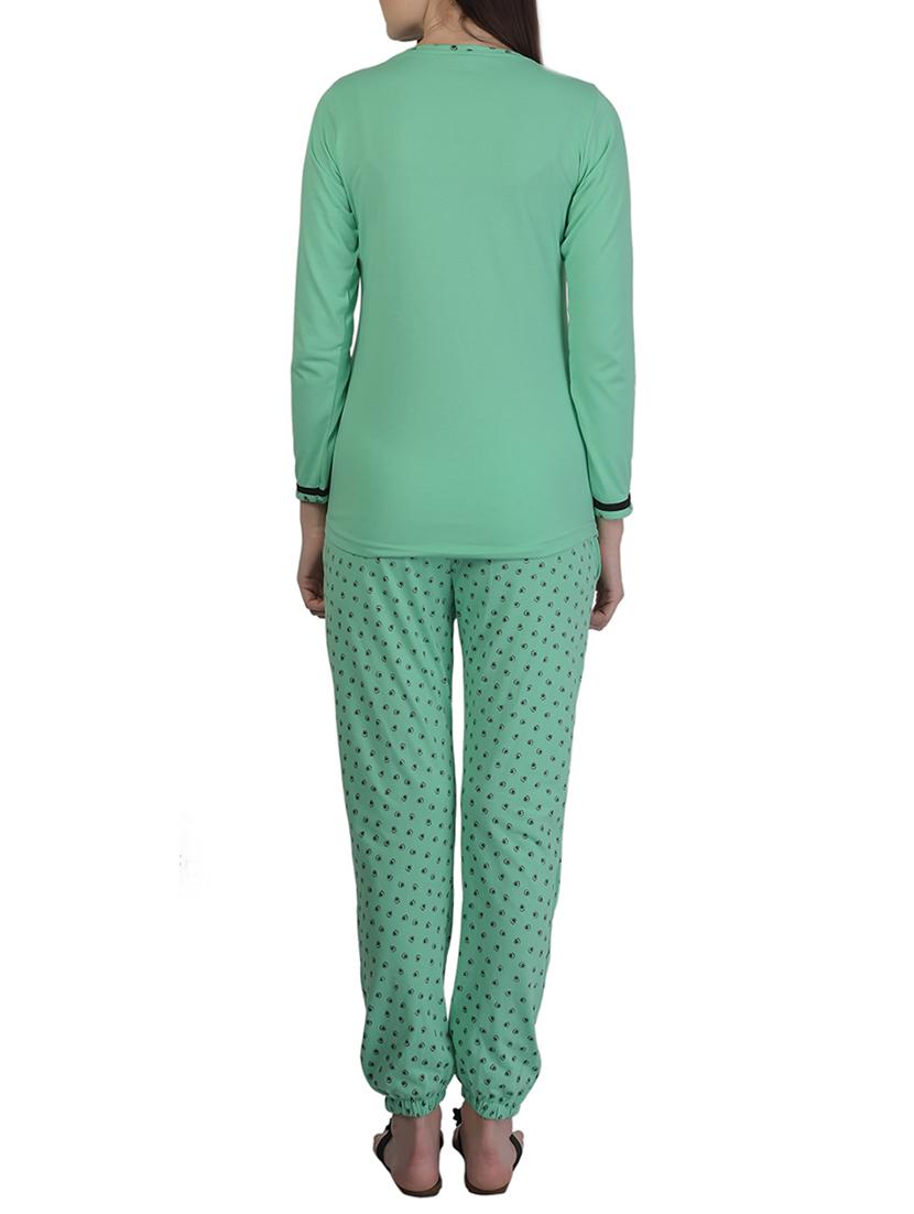 printed nightwear pajama set - 15732998 - Zoom Image - 3