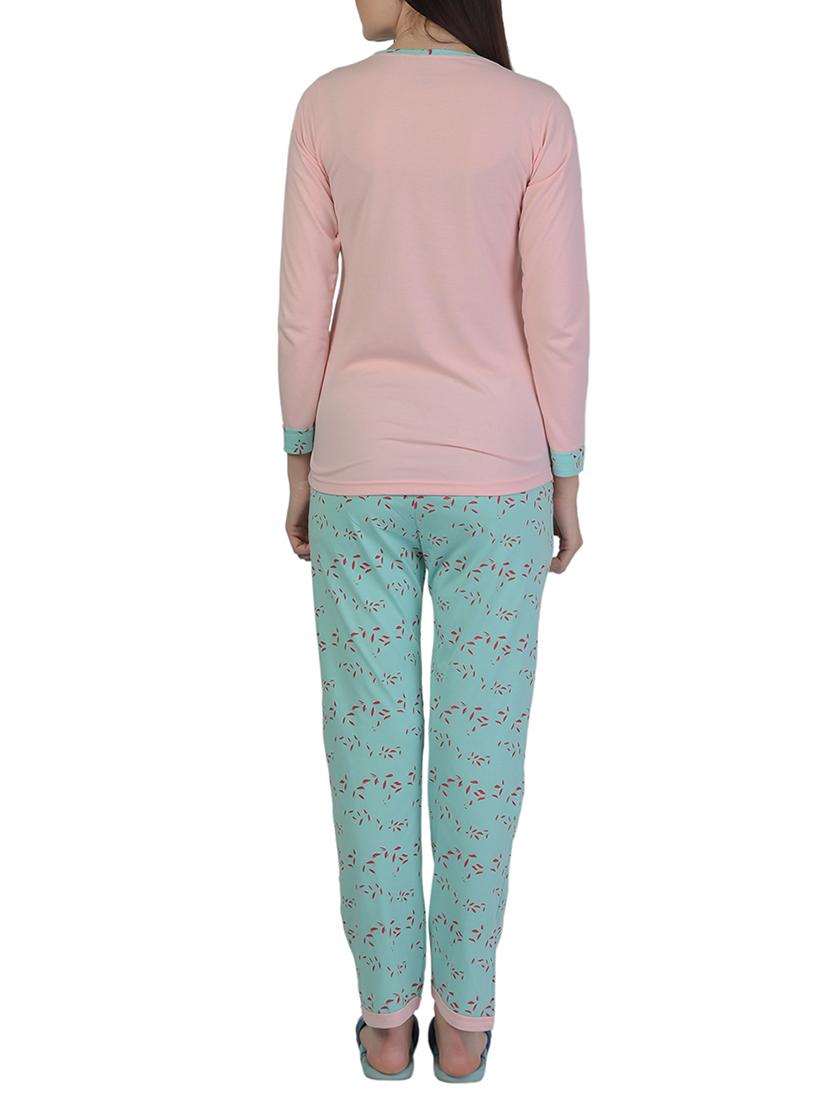 printed nightwear pajama set - 15733002 - Zoom Image - 3