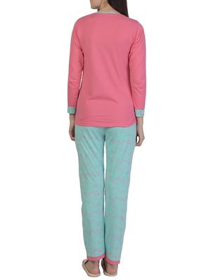 printed nightwear pajama set - 15733003 - Standard Image - 3