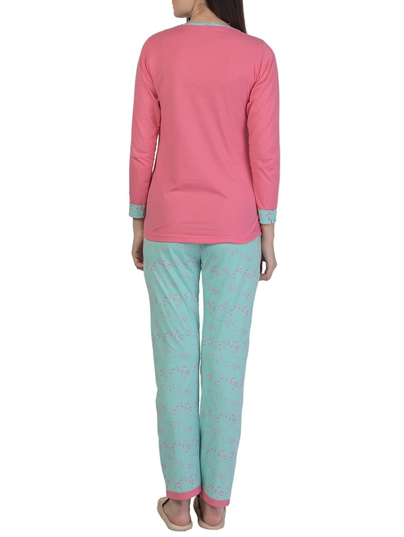 printed nightwear pajama set - 15733003 - Zoom Image - 3