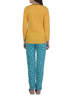 printed nightwear pajama set - 15733007 - Standard Image - 3