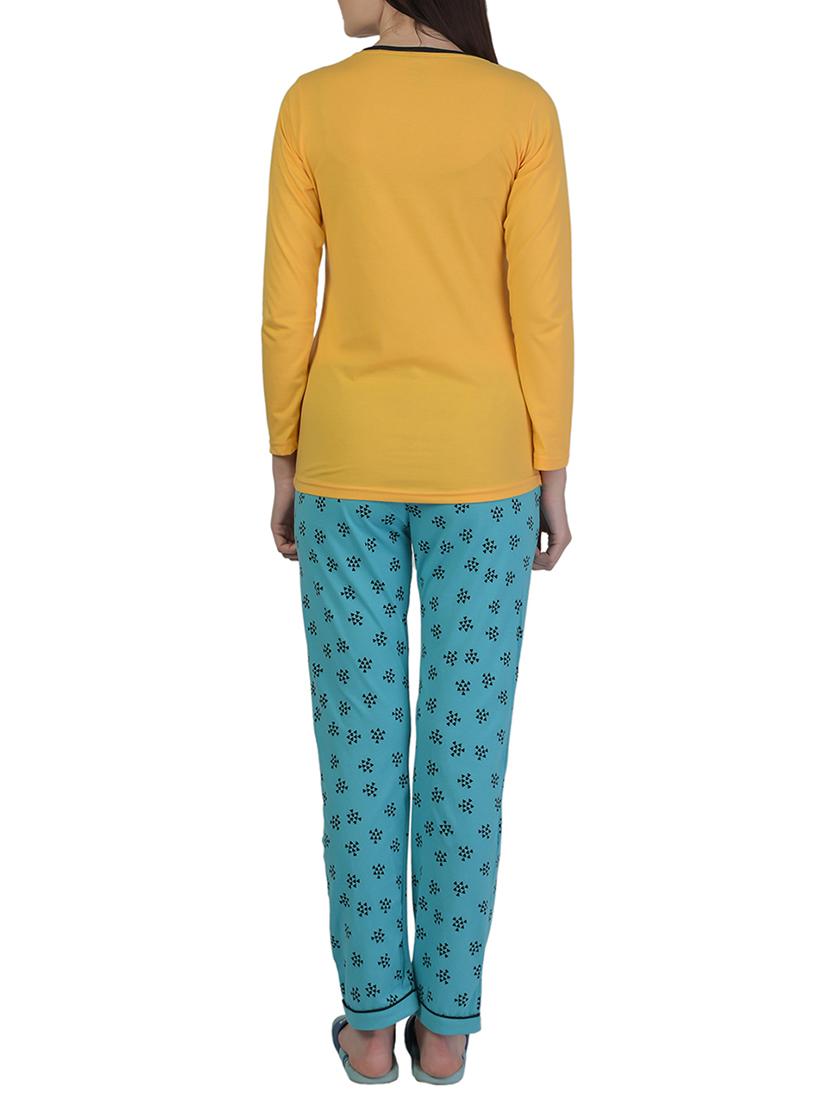 printed nightwear pajama set - 15733007 - Zoom Image - 3