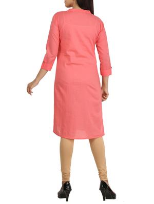 Straight solid kurta - 15733075 - Standard Image - 3