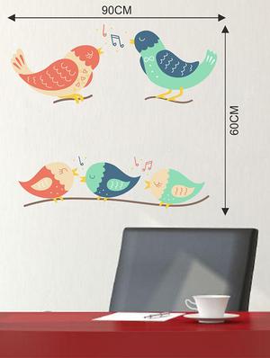 Rawpockets Wall Decals ' Humming Bird Wall Sticker ' Wall stickers (PVC Vinyl) Multicolour - 15733603 - Standard Image - 3