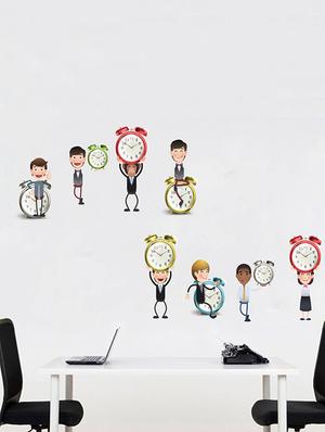 Rawpockets Wall Decals ' Living Room : Time circle ' Wall stickers (PVC Vinyl) Multicolour - 15733861 - Standard Image - 3