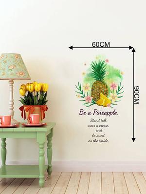 Rawpockets Wall Decals ' Be a Pineapple ' Quote ' Wall stickers (PVC Vinyl) Multicolour - 15733865 - Standard Image - 3