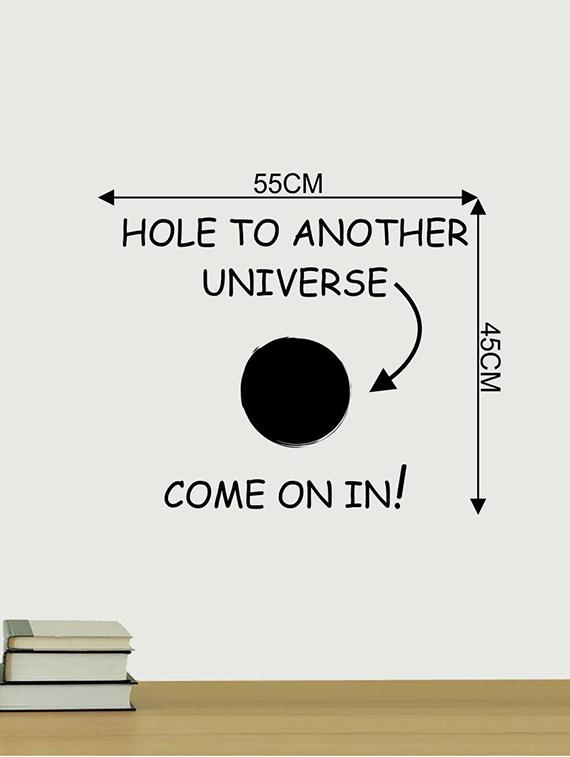 Rawpockets Wall Decals ' Living Room Another Universe Gateway ' Wall stickers (PVC Vinyl) Multicolour - 15733872 - Zoom Image - 3