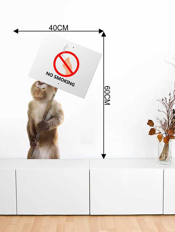 Rawpockets Wall Decals ' No Smoking ' Wall stickers (PVC Vinyl) Multicolour - 15733912 - Zoom Image - 3