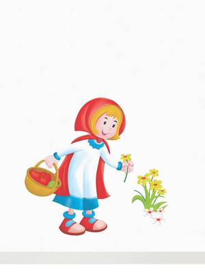 Rawpockets Wall Decals ' Cute Girl with Flowers ' Wall stickers (PVC Vinyl) Multicolour - 15733914 - Standard Image - 3