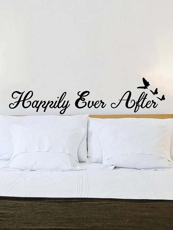 Rawpockets Wall Decals ' Happily Ever After Quote ' Wall stickers (PVC Vinyl) Multicolour - 15733915 - Zoom Image - 3