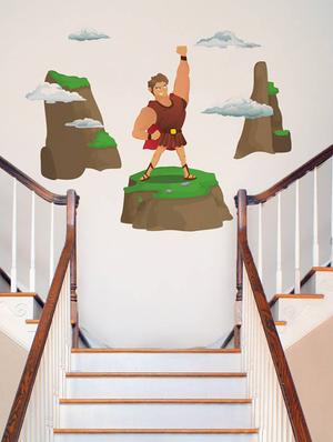 Rawpockets Wall Decals ' Super Power Man ' Wall stickers (PVC Vinyl) Multicolour - 15733924 - Standard Image - 3