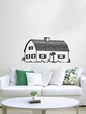 Rawpockets Wall Decals ' Beautiful Village House ' Wall stickers (PVC Vinyl) Multicolour - 15733933 - Standard Image - 3