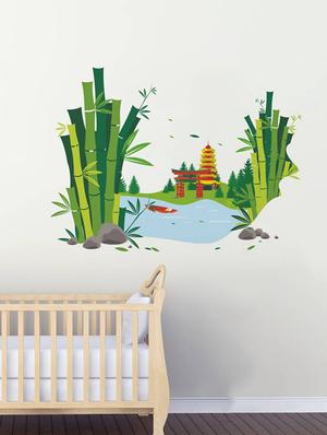Rawpockets Wall Decals ' Beautiful Natural Scene ' Wall stickers (PVC Vinyl) Multicolour - 15733937 - Standard Image - 3