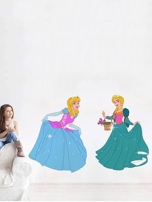 Rawpockets Wall Decals ' Princess Cindrella ' Wall stickers (PVC Vinyl) Multicolour - 15734020 - Standard Image - 3