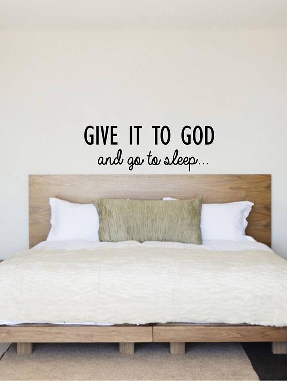 Rawpockets Wall Decals ' " Give it to God " Quote ' Wall stickers (PVC Vinyl) Multicolour - 15734029 - Zoom Image - 3