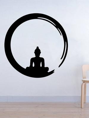 Rawpockets Wall Decals ' Lord Buddha Enlightment ' Wall stickers (PVC Vinyl) Multicolour - 15734035 - Standard Image - 3