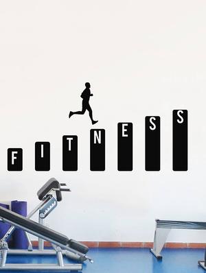 Rawpockets Wall Decals ' Fitness Motive ' Wall stickers (PVC Vinyl) Multicolour - 15734036 - Standard Image - 3