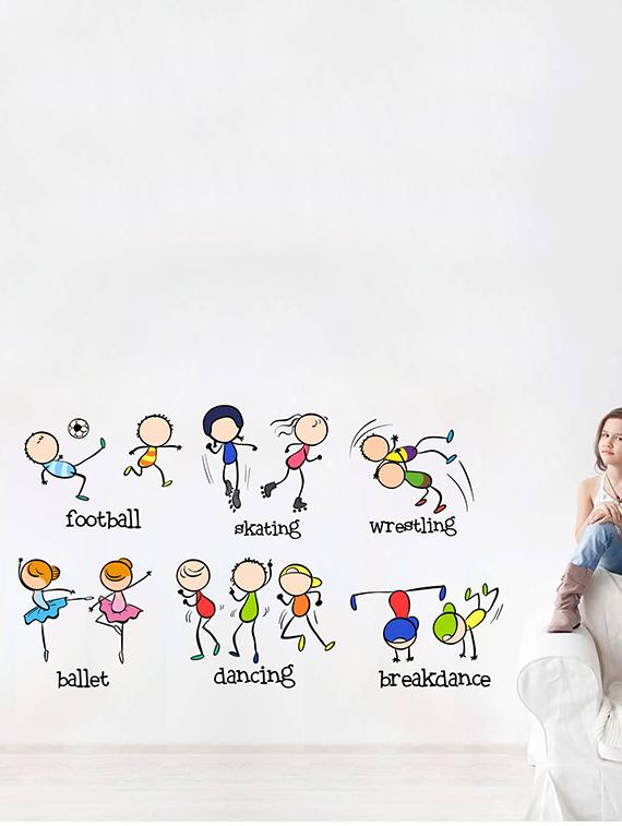 Rawpockets Wall Decals ' Children Activites - Kid's Room ' Wall stickers (PVC Vinyl) Multicolour - 15734050 - Zoom Image - 3