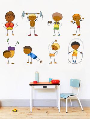 Rawpockets Wall Decals ' Kid's Activites and Game - Kid's Room ' Wall stickers (PVC Vinyl) Multicolour - 15734051 - Standard Image - 3