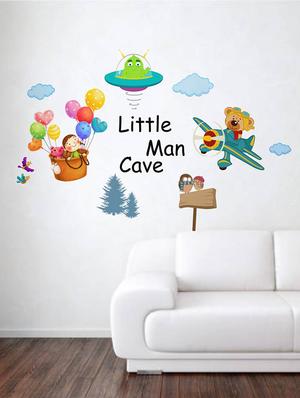 Rawpockets Wall Decals ' Little Boy Cave - Kid's room ' Wall stickers (PVC Vinyl) Multicolour - 15734055 - Standard Image - 3
