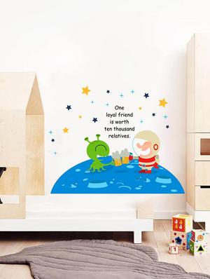 Rawpockets Wall Decals ' Loyal Friend Quote -Kid's Room ' Wall stickers (PVC Vinyl) Multicolour - 15734065 - Standard Image - 3