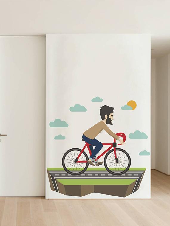 Rawpockets Wall Decals ' Funny Creative Cartoon ' Wall stickers (PVC Vinyl) Multicolour - 15734071 - Zoom Image - 3