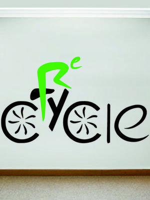 Rawpockets Wall Decals ' Recycle Inspiration ' Wall stickers (PVC Vinyl) Multicolour - 15734090 - Standard Image - 3