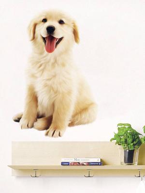 Rawpockets Wall Decals ' Cute Dog ' Wall stickers (PVC Vinyl) Multicolour - 15734102 - Standard Image - 3