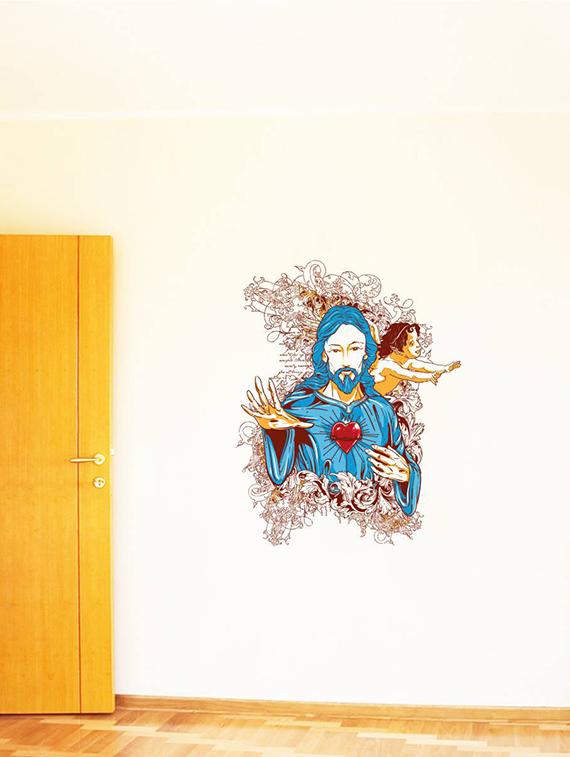 Rawpockets Wall Decals ' Lord Jesus Christ ' Wall stickers (PVC Vinyl) Multicolour - 15734106 - Zoom Image - 3