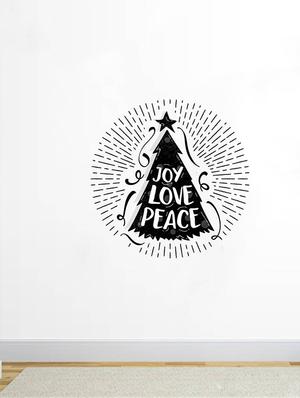 Rawpockets Wall Decals ' Joy love Peace ' Wall stickers (PVC Vinyl) Multicolour - 15734108 - Standard Image - 3