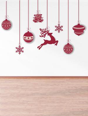 Rawpockets Wall Decals ' Christmas Hanging Decorative ' Wall stickers (PVC Vinyl) Multicolour - 15734111 - Standard Image - 3