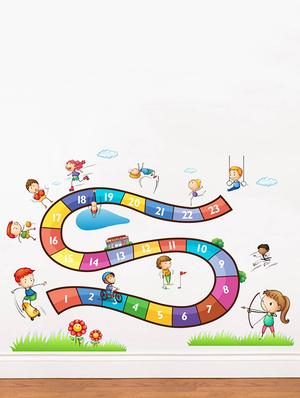Rawpockets Wall Decals ' Boardgame for Fun - Kids ' Wall stickers (PVC Vinyl) Multicolour - 15734184 - Standard Image - 3