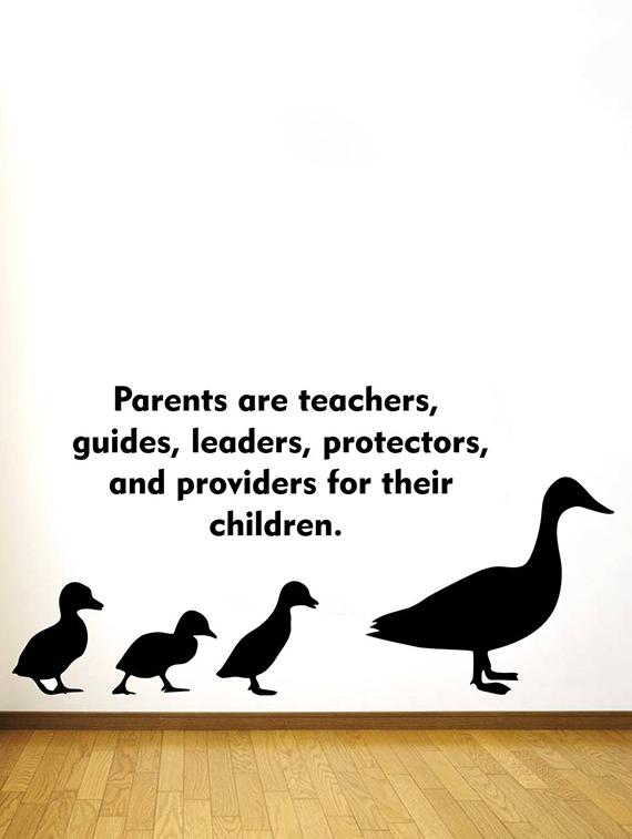 Rawpockets Wall Decals ' Parents Quote and Swan ' Wall stickers (PVC Vinyl) Multicolour - 15734191 - Zoom Image - 3