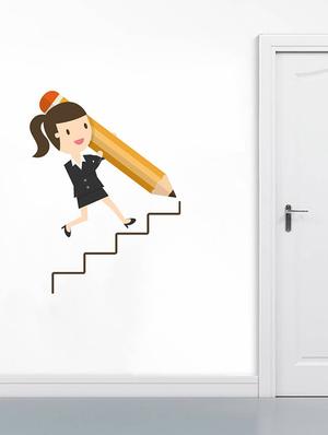 Rawpockets Wall Decals ' Office Start Up ' Wall stickers (PVC Vinyl) Multicolour - 15734202 - Standard Image - 3