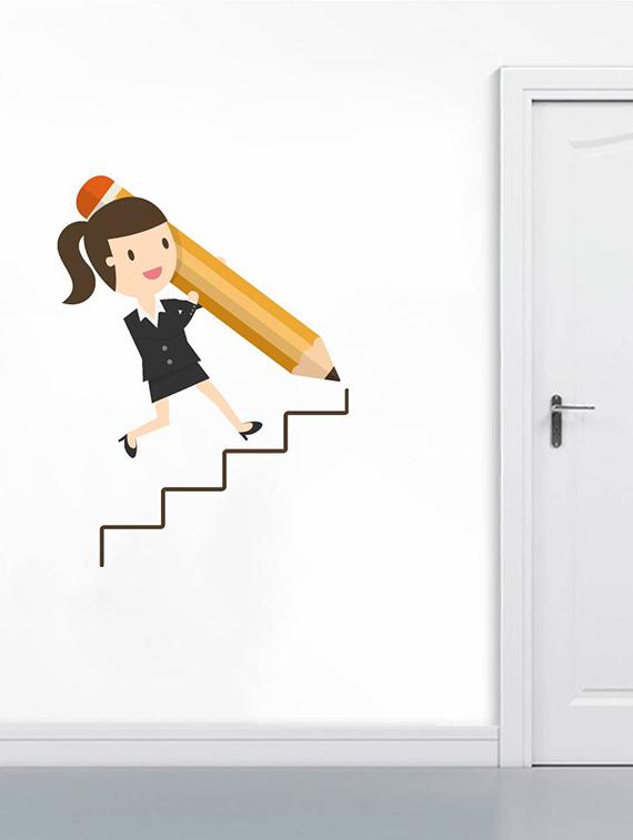 Rawpockets Wall Decals ' Office Start Up ' Wall stickers (PVC Vinyl) Multicolour - 15734202 - Zoom Image - 3