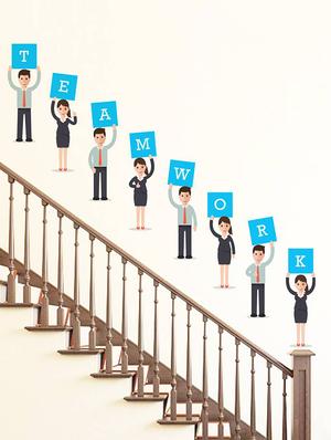 Rawpockets Wall Decals ' TeamWork ' Wall stickers (PVC Vinyl) Multicolour - 15734204 - Standard Image - 3