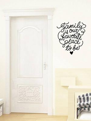 Rawpockets Wall Decals ' Family is Our Favorile Place to be? ' Wall stickers (PVC Vinyl) Multicolour - 15734208 - Standard Image - 3