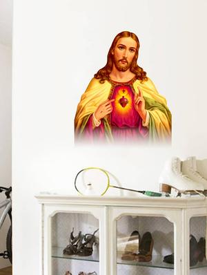 Rawpockets Wall Decals ' Jesus ' Wall stickers (PVC Vinyl) Multicolour - 15734214 - Standard Image - 3