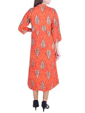 Printed a-line kurta - 15734531 - Standard Image - 3