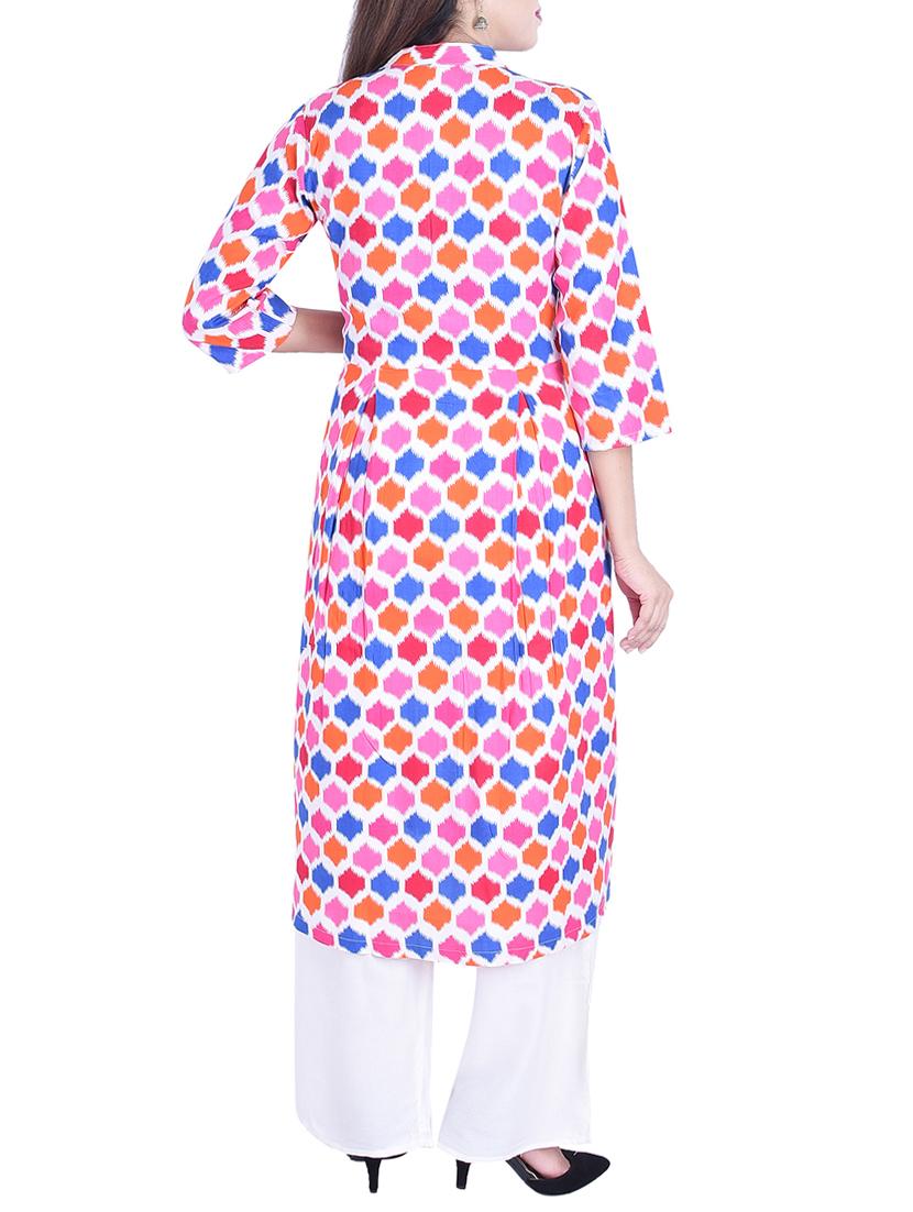 Printed a-line kurta - 15734532 - Zoom Image - 3