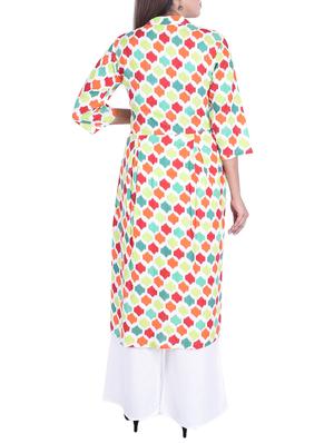Geometrical a-line kurta - 15734533 - Standard Image - 3