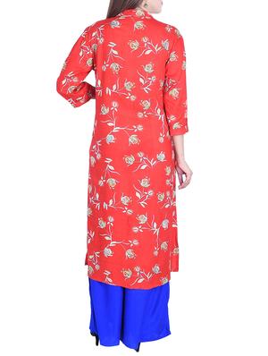 Straight printed kurta - 15734538 - Standard Image - 3