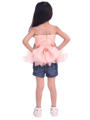 pink georgette top - 15734613 - Standard Image - 3