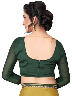 floral half & half saree with blouse - 15734765 - Standard Image - 3